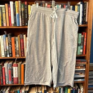 Colsie lounge wide leg sweatpants cropped